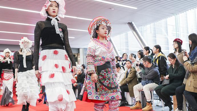 当“土刺绣”遭遇“洋设计”：东华大学演绎传统刺绣服装创意设计